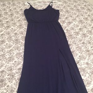 Lulu's Navy long maxi dress.